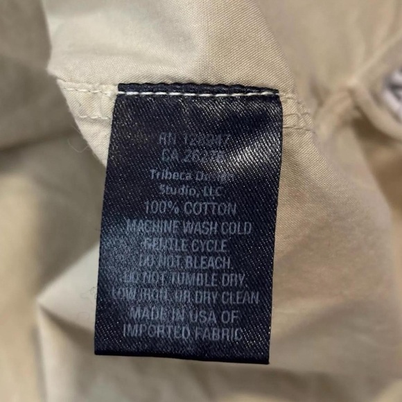 Nili Lotan Yorke Shirt Women’s Large Khaki Oversized Button Up Long Sleeve Top - Picture 6 of 6